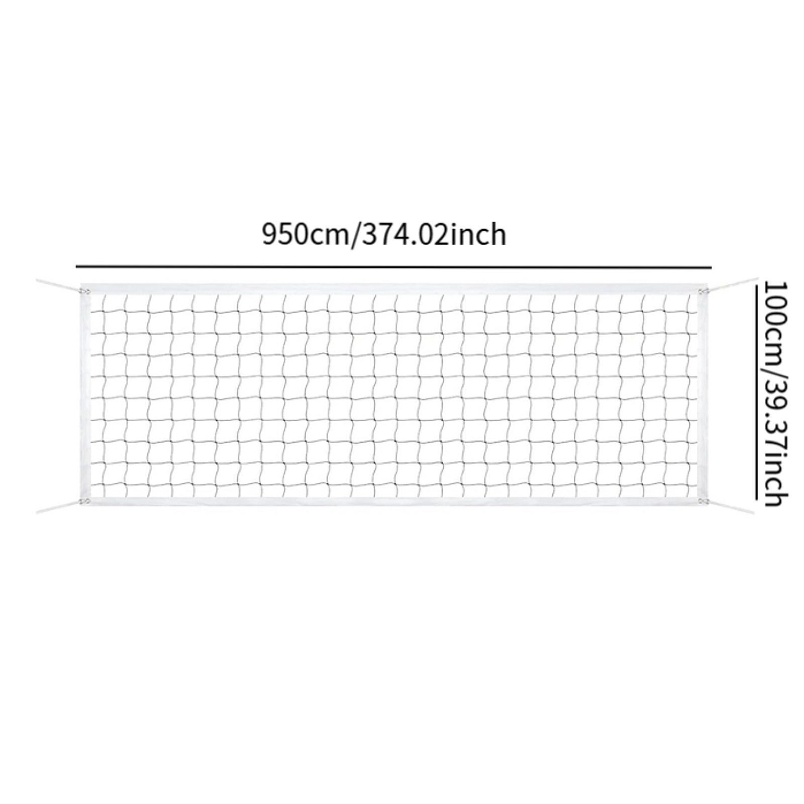Heavy Equipment Game - Zwaarbelastbaar volleybalnet van nylon, zwart gaas,