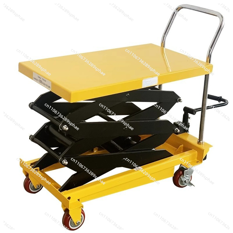 Scissor Lift Table Hydraulic - Handmatige hydraulische heftafel Schaarliftplatform Handduw Mobiele