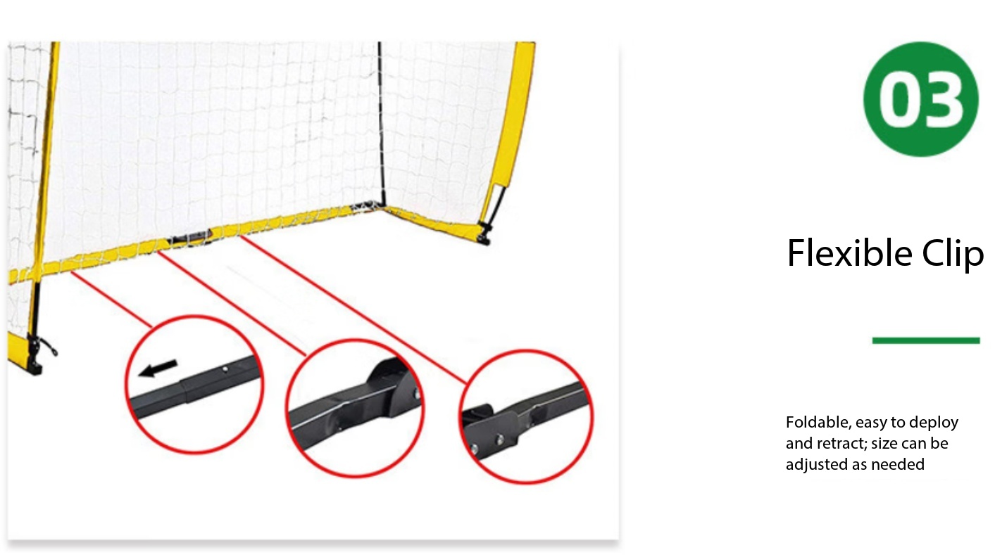 Heavy Equipment Game - 5×2 M draagbaar opvouwbaar voetbaldoel, zwaar