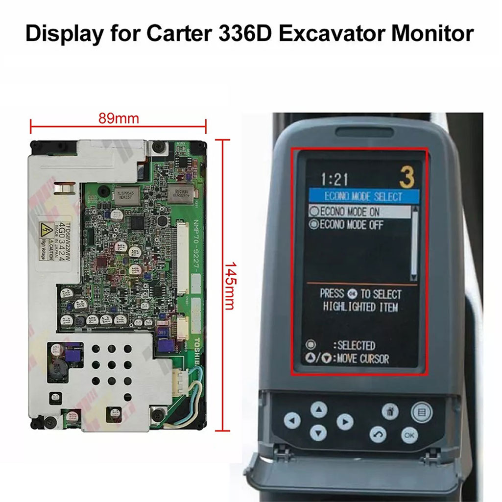 Heavy Equipment Hitachi - Display voor Carter E320 323 336D