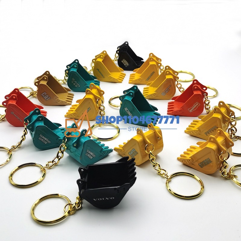 Heavy Equipment Hitachi - Met Emmer Sleutelhanger voor Kobelco Yanmar