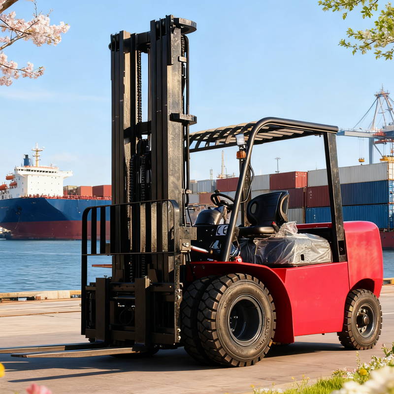 Heavy Equipment Lifting - Zware 8 ton dieselheftruck met 6m