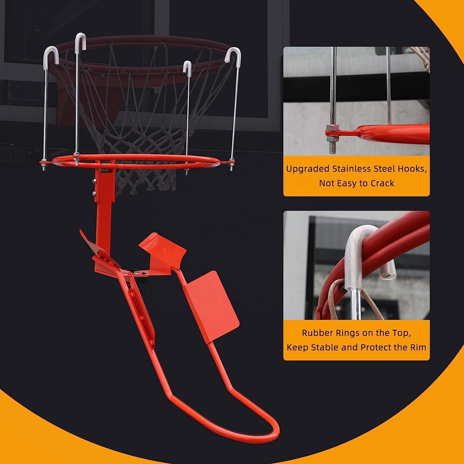 Heavy Equipment Training - Robuuste stalen basketbalretourbevestiging Hoop Shot-trainingsapparatuur