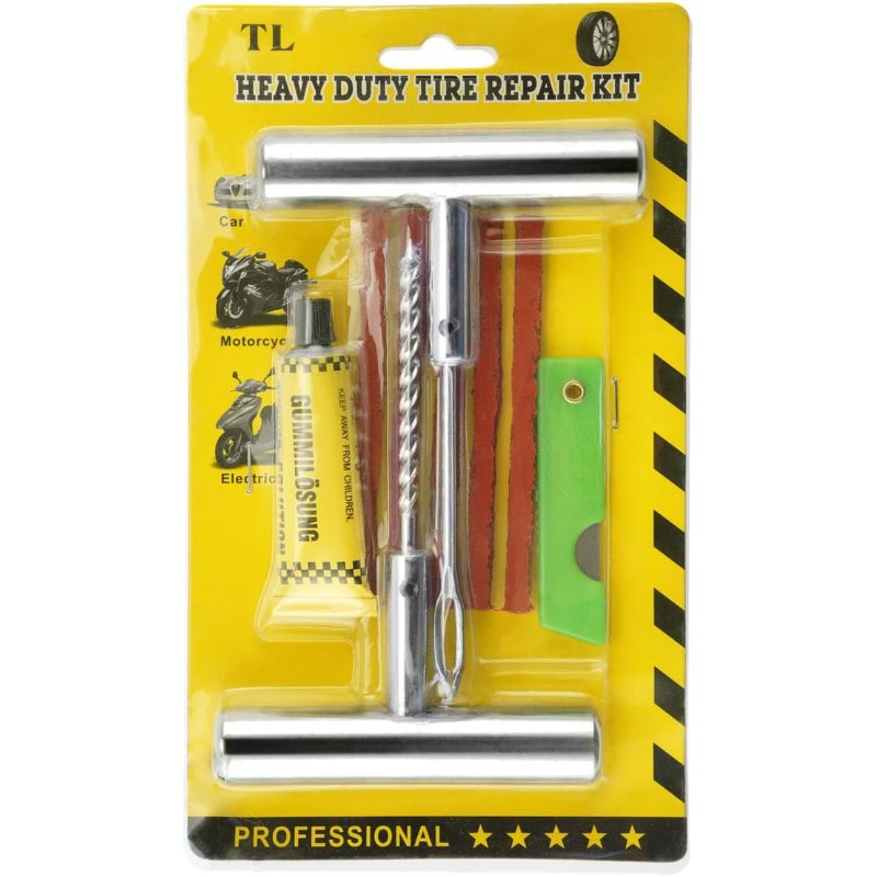 Heavy Equipment Repair - 1Set Bandenreparatieset met stekkers Zwaar uitgevoerde
