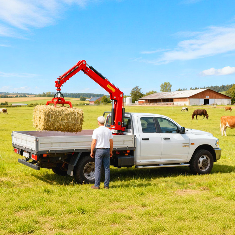 Heavy Equipment Crane - Fabrieksafprijs mini-pickup truck kraan 1 ton
