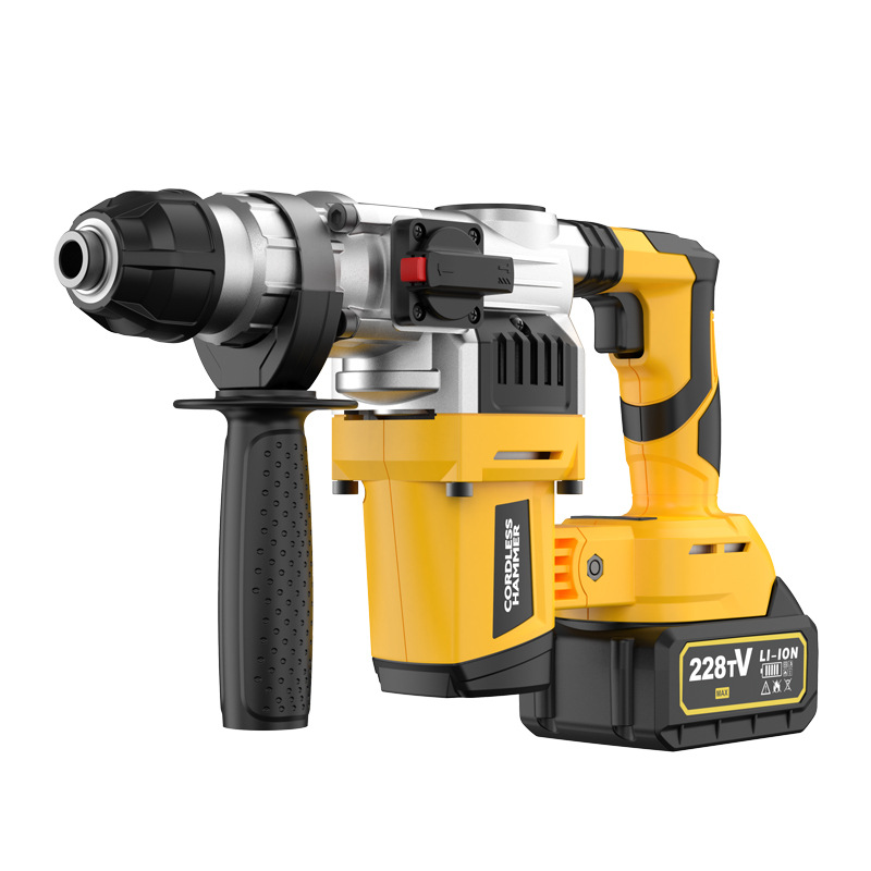 Concrete Breaker Demolition - 21V Lithium-ion accu boorhamer, draadloze betonklopboormachine,