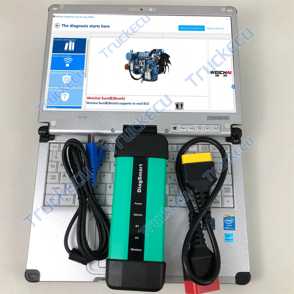 Heavy Equipment Inspection - DiagSmart Standard Weichai Heavy Duty dieseltruck