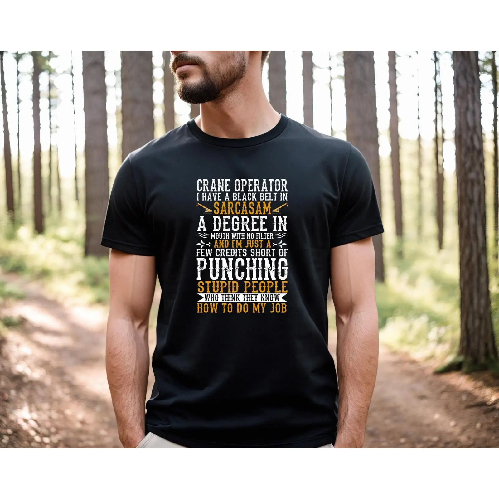 Heavy Equipment Operations - Kraanoperateur sarcastisch citaat T-shirt grappige zware