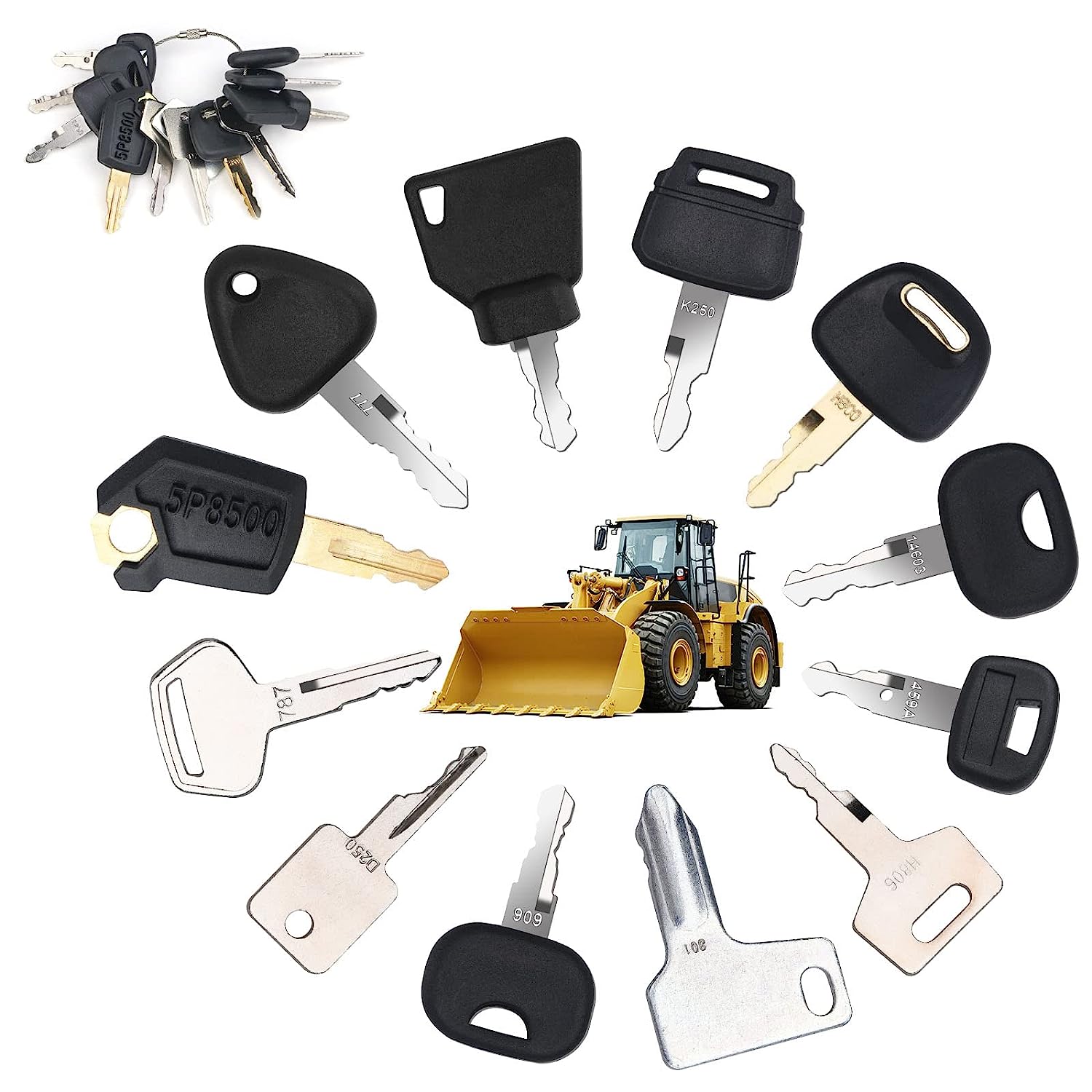 Heavy Equipment Hitachi - 12-sleutels zware apparatuur bouw contactsleutel voor