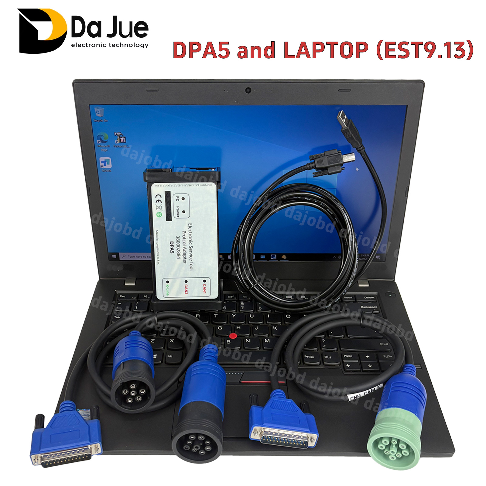 Heavy Equipment Software - DPA5 heavy-duty vrachtwagenscanner, uitgerust met computer