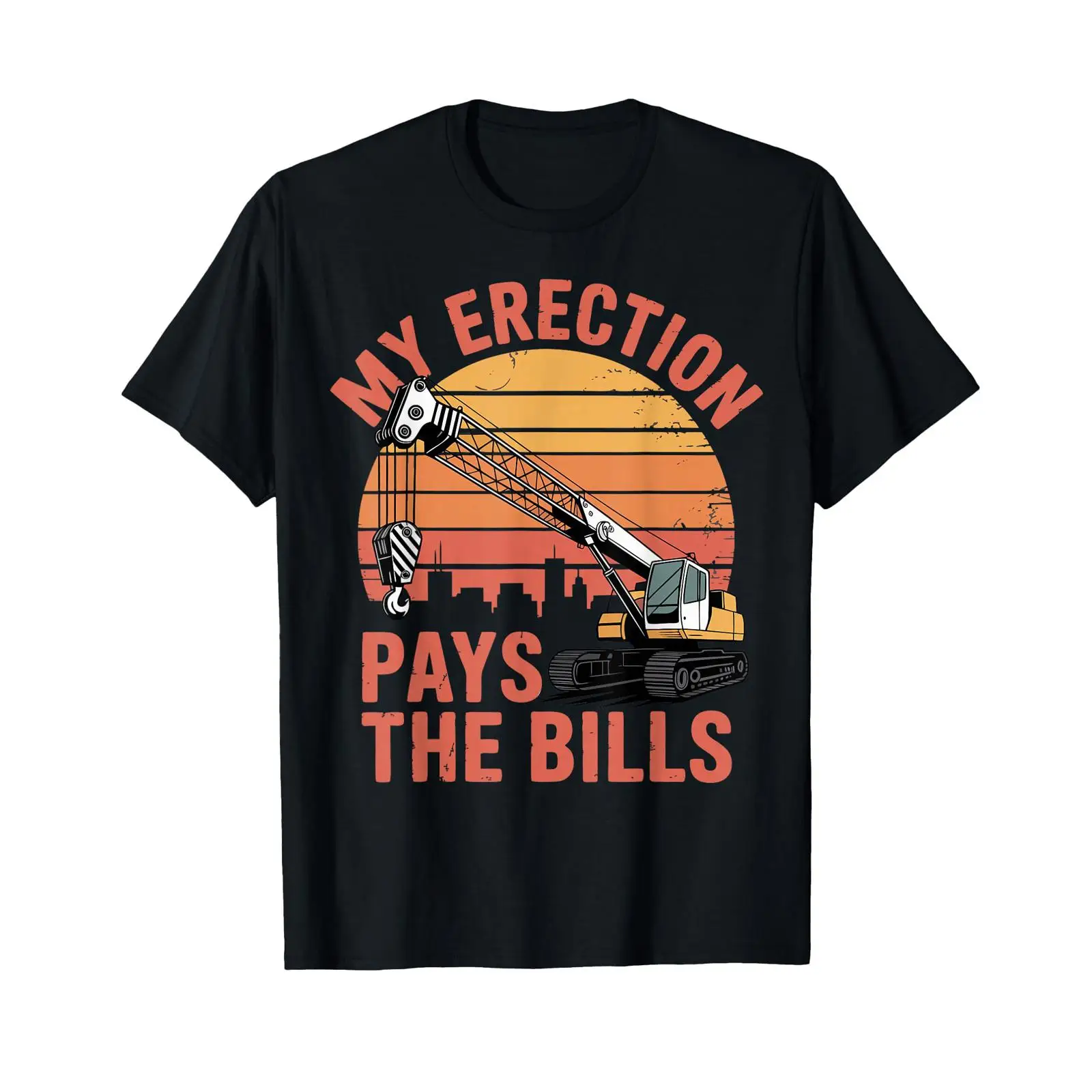 Heavy Equipment Operations - Professionele Kraanbediener T-shirt met zware apparatuur