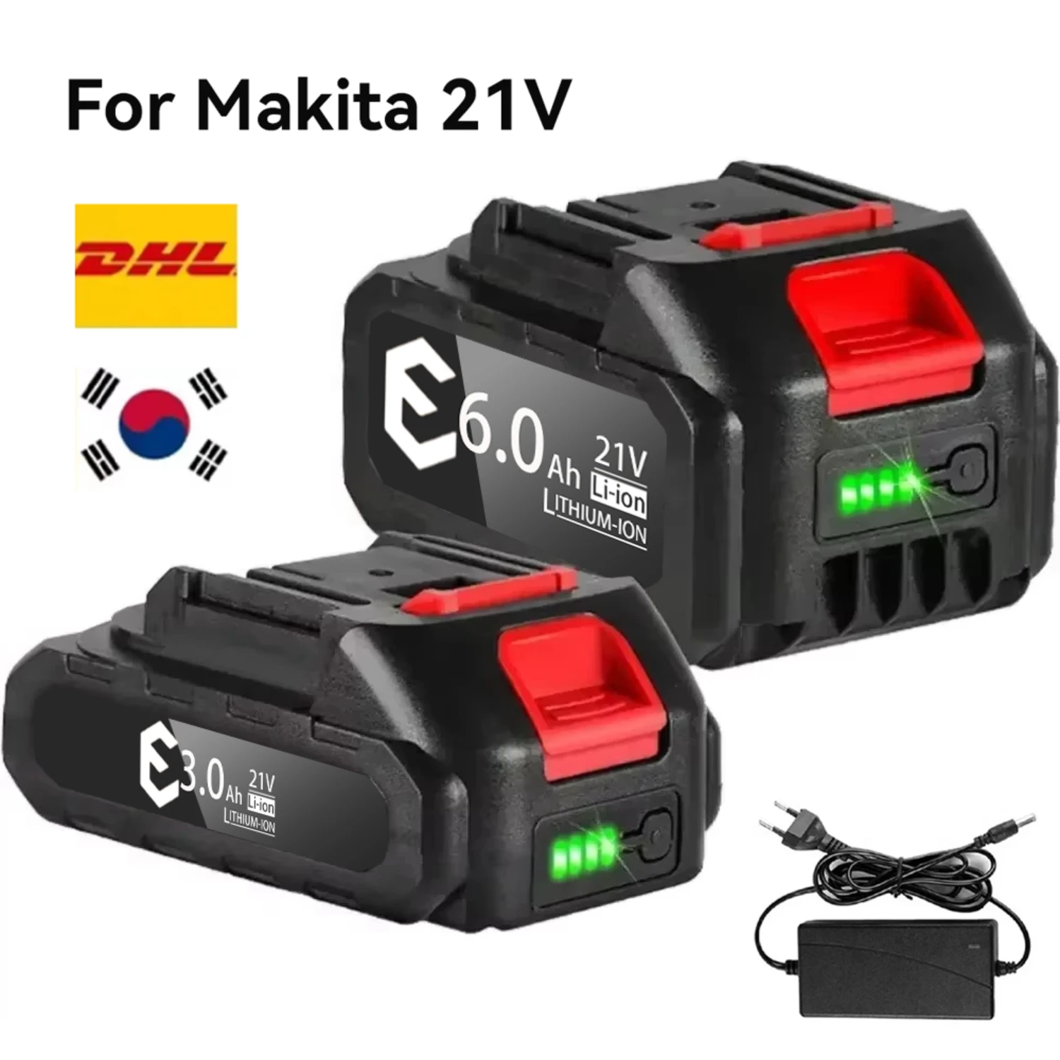 Concrete Breaker Demolition - Makita 21V batterij 5S2P Li-ion 3000mAh
