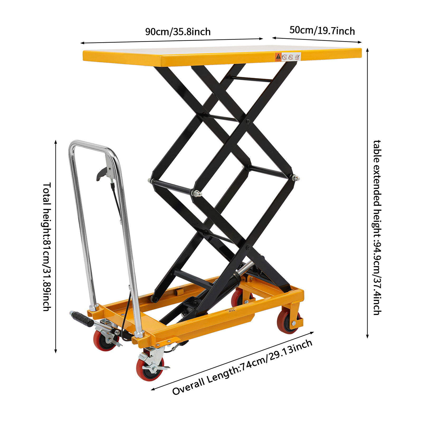 Scissor Lift Table Hydraulic - Hydraulische schaarheftafel van 770 lbs met