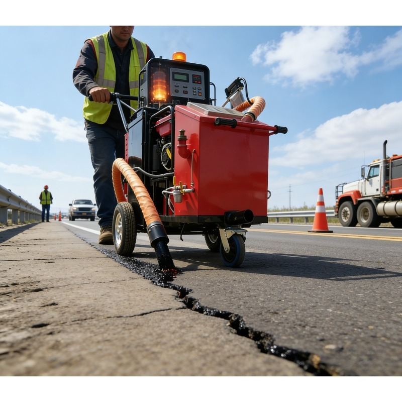 Hydraulische aangedreven autom - Road Crack Sealing Machine recensie en prijs