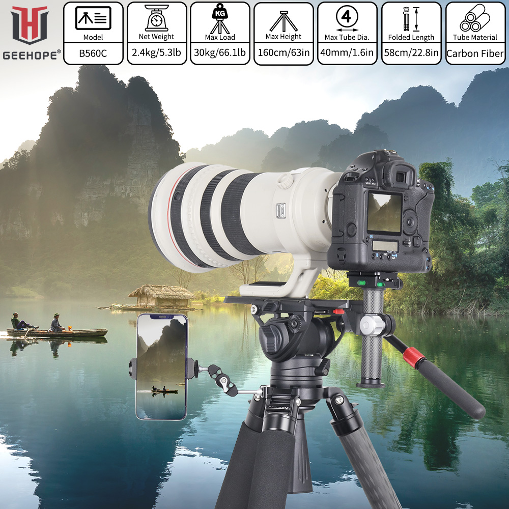 B560C Koolstofvezel Statief 40 - Heavy Equipment Video recensie en prijs