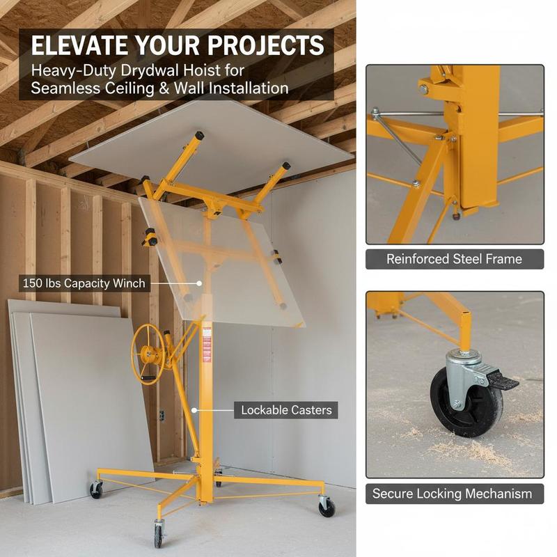 Paneelkrik 11ft Voor plafondmo - Heavy Equipment Yellow recensie en prijs