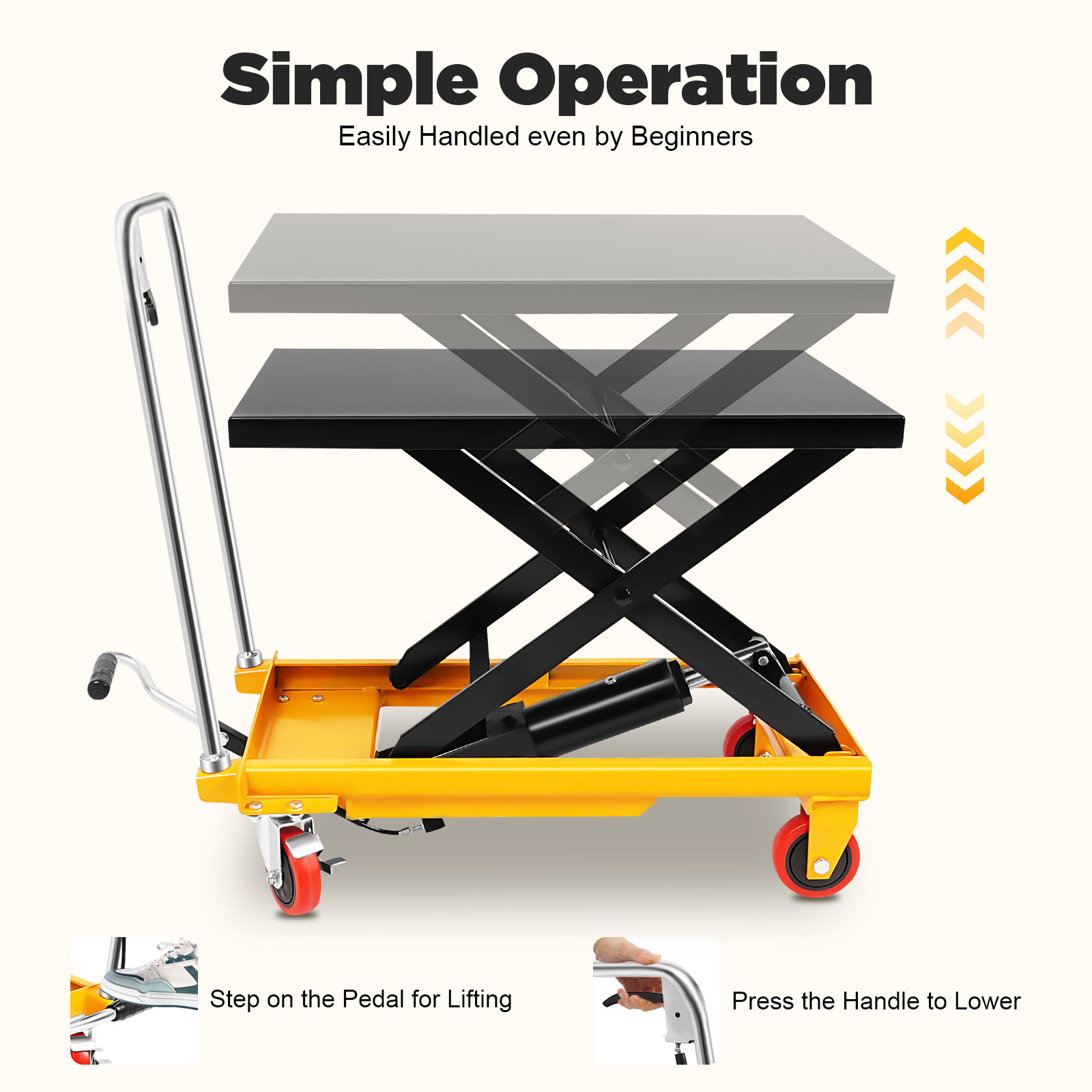 Hydraulische schaarheftruck va - Scissor Lift Table Hydraulic recensie en prijs