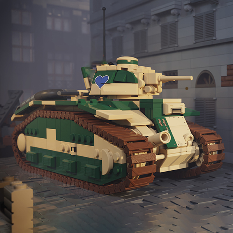B1 Frans zwaar tankmodel MOC b - Heavy Equipment Game recensie en prijs