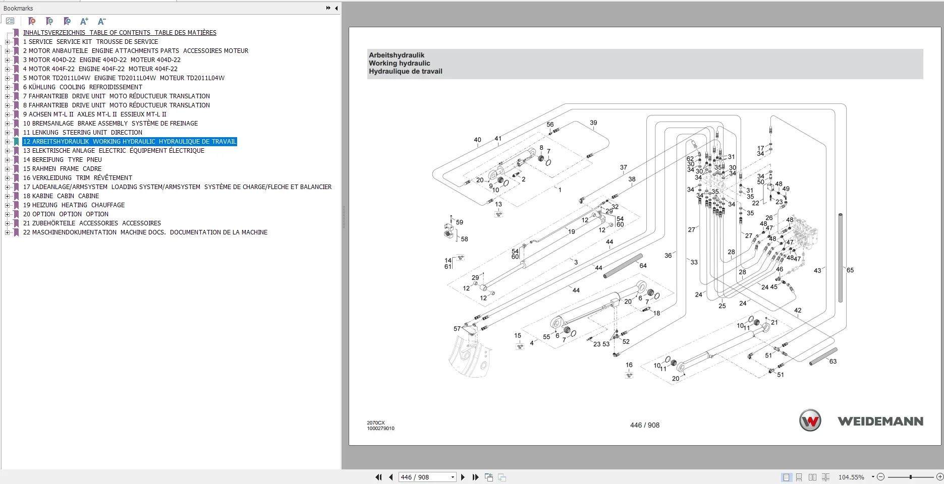EPC-SOFTWARE Weidemann reserve - Heavy Equipment Software recensie en prijs