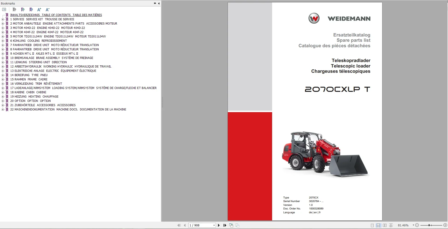 EPC-SOFTWARE Weidemann reserve - Heavy Equipment Software recensie en prijs