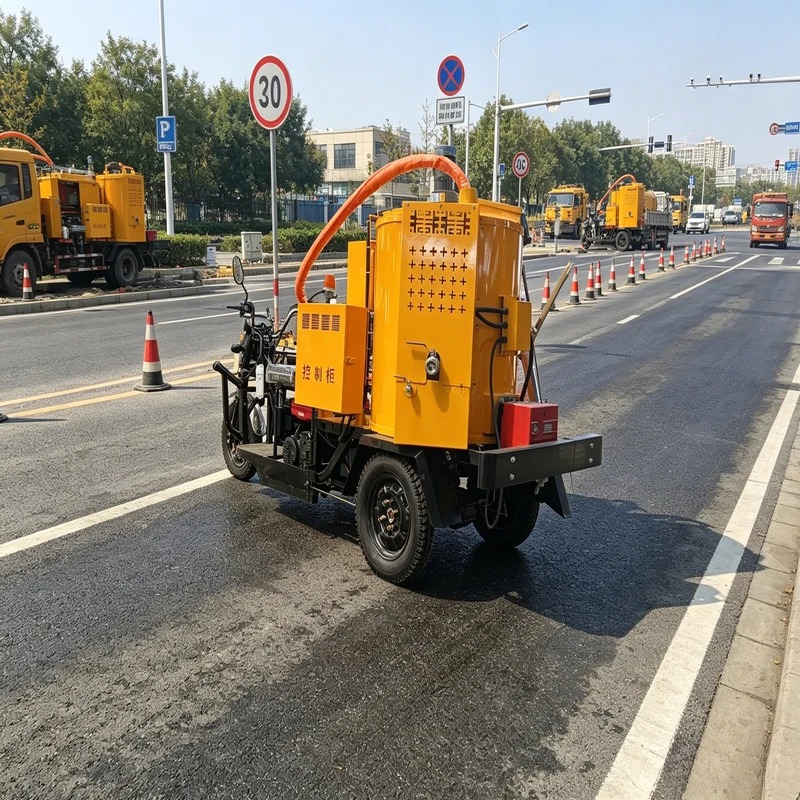 Hete asfaltreparatiemachine, a - Road Crack Sealing Machine recensie en prijs