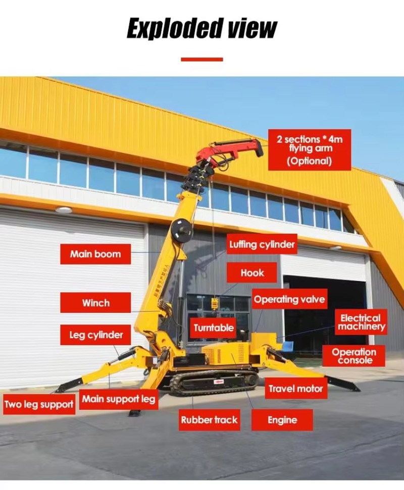 8T Hydraulische Spinnenkraan Z - Heavy Equipment Crane recensie en prijs